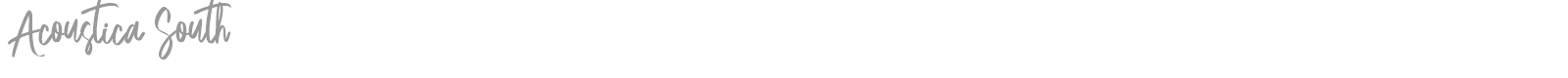 Acoustica South font preview